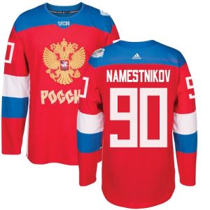 Herren Team Russland #90 Vladislav Namestnikov Authentic Rot Auswärts 2016 World Cup